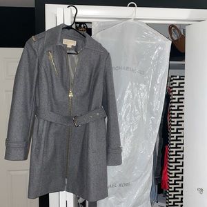 Michael Kors zip front wool coat Size 4